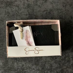 NIB Jessica Simpson Black Wallet and Gift Box
